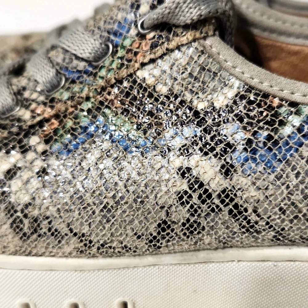 SOUL Naturalizer Python Topaz2 Oxford Shimmer Snakeskin Sneakers Size 9.5 - Picture 13 of 14